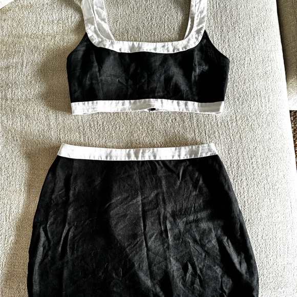 Reformation Set: Robbie Linen Two Piece Set - Picture 3 of 6